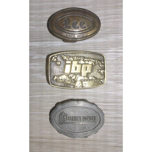 3 Vintage Kid Belt Buckle's - Picture 1 of 3